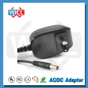 Adaptador de corriente alterna de 12V 1A a cc con certificado UL CUL FCC